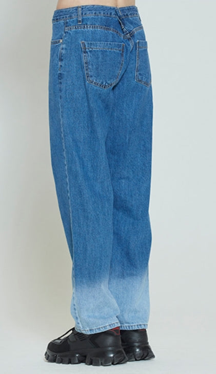 ロマンティッククラウン(ROMANTIC CROWN)   COLOR DYEING PANTS_BLUE