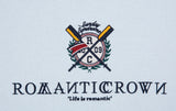 ロマンティッククラウン(ROMANTIC CROWN) RMTCRW PADDLING LOGO HOODIE_SKY BLUE