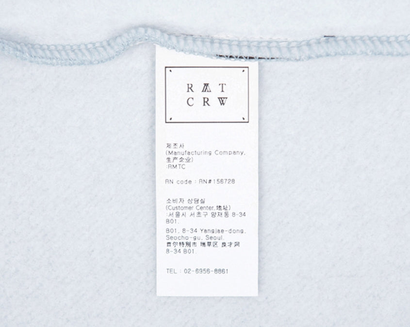 ロマンティッククラウン(ROMANTIC CROWN) RMTCRW PADDLING LOGO HOODIE_SKY BLUE