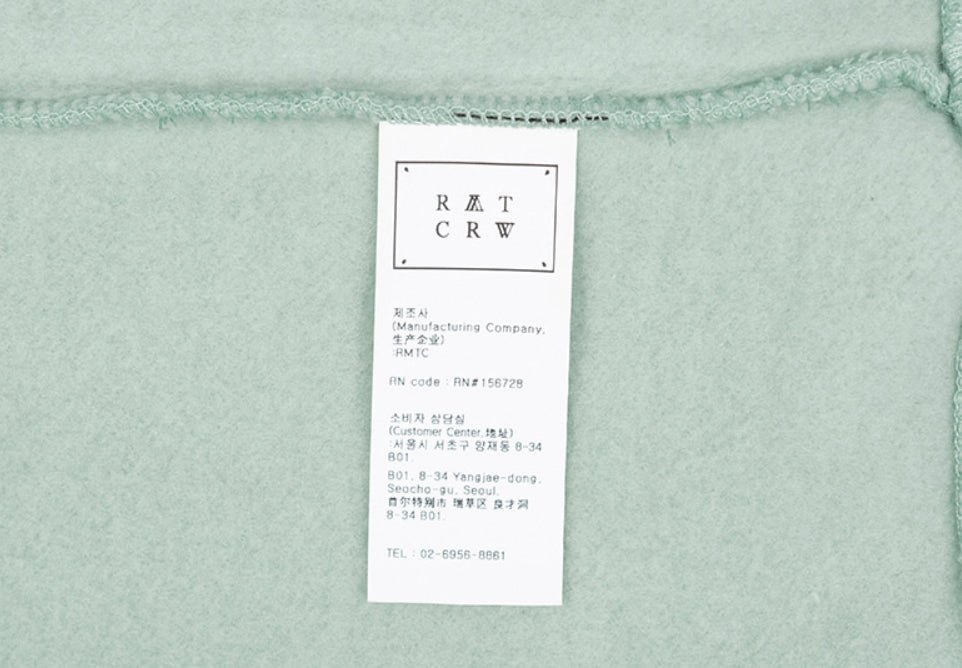 ロマンティッククラウン(ROMANTIC CROWN) RMTCRW PADDLING LOGO HOODIE_LIGHT GREEN