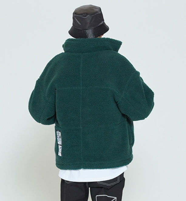 ロマンティッククラウン(ROMANTIC CROWN) HEAVY FLEECE POCKET PARKA_GREEN