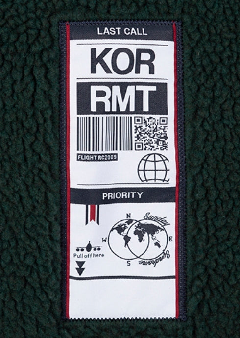 ロマンティッククラウン(ROMANTIC CROWN) HEAVY FLEECE POCKET PARKA_GREEN