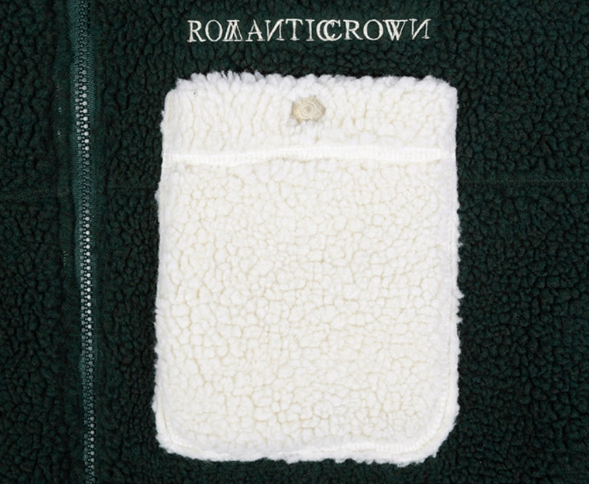 ロマンティッククラウン(ROMANTIC CROWN) HEAVY FLEECE POCKET PARKA_GREEN