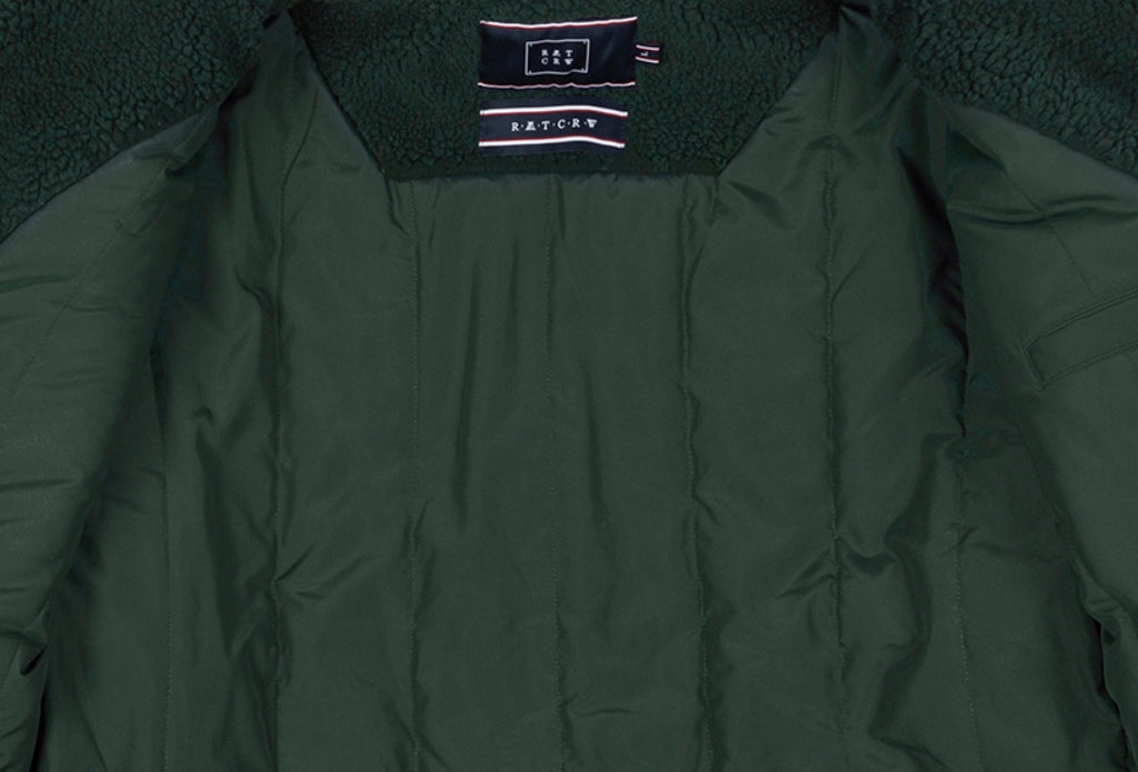 ロマンティッククラウン(ROMANTIC CROWN) HEAVY FLEECE POCKET PARKA_GREEN