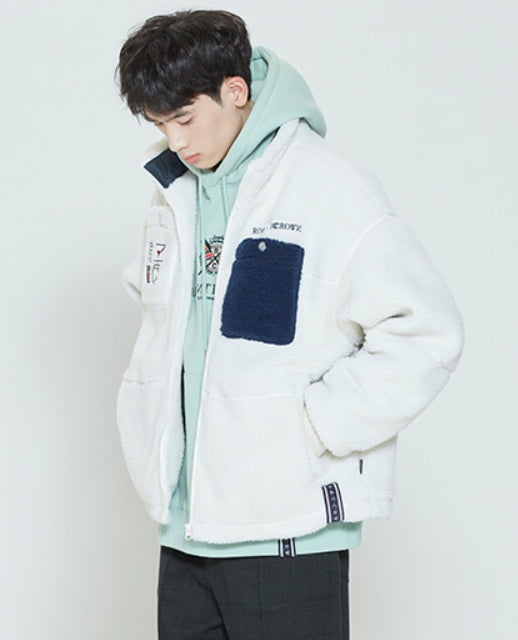 ロマンティッククラウン(ROMANTIC CROWN) HEAVY FLEECE POCKET PARKA_OATMEAL