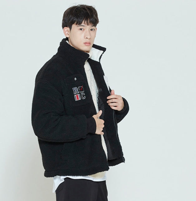 ロマンティッククラウン(ROMANTIC CROWN) HEAVY FLEECE POCKET PARKA_BLACK