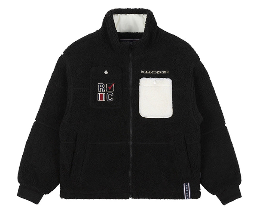 ロマンティッククラウン(ROMANTIC CROWN) HEAVY FLEECE POCKET PARKA_BLACK