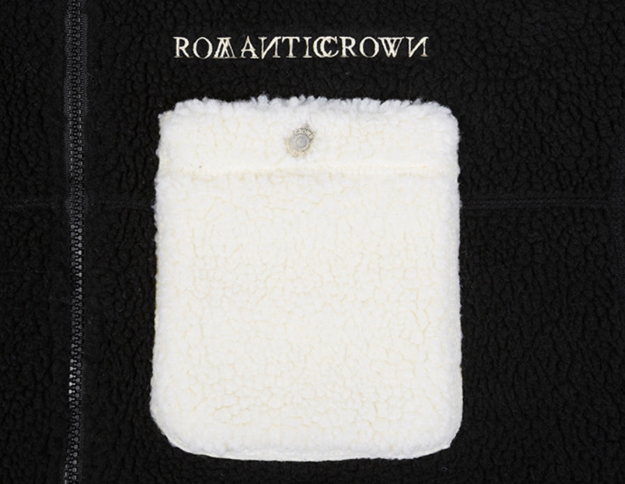 ロマンティッククラウン(ROMANTIC CROWN) HEAVY FLEECE POCKET PARKA_BLACK