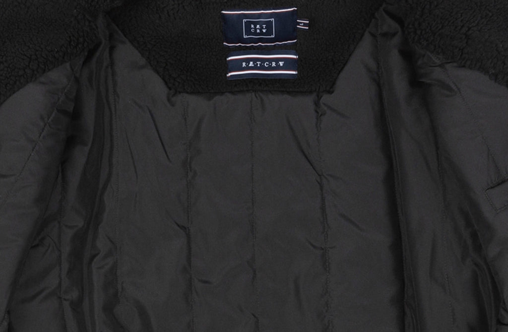 ロマンティッククラウン(ROMANTIC CROWN) HEAVY FLEECE POCKET PARKA_BLACK