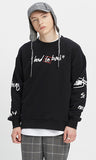 ベドインベド(BADINBAD)  SCRIBBLE LOGO SWEATSHIRT_BLACK