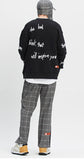 ベドインベド(BADINBAD)  SCRIBBLE LOGO SWEATSHIRT_BLACK