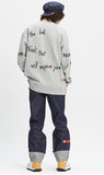 ベドインベド(BADINBAD)  SCRIBBLE LOGO SWEATSHIRT_GREY