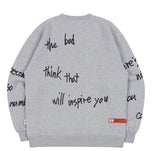ベドインベド(BADINBAD)  SCRIBBLE LOGO SWEATSHIRT_GREY