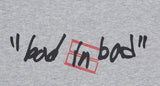 ベドインベド(BADINBAD)  SCRIBBLE LOGO SWEATSHIRT_GREY