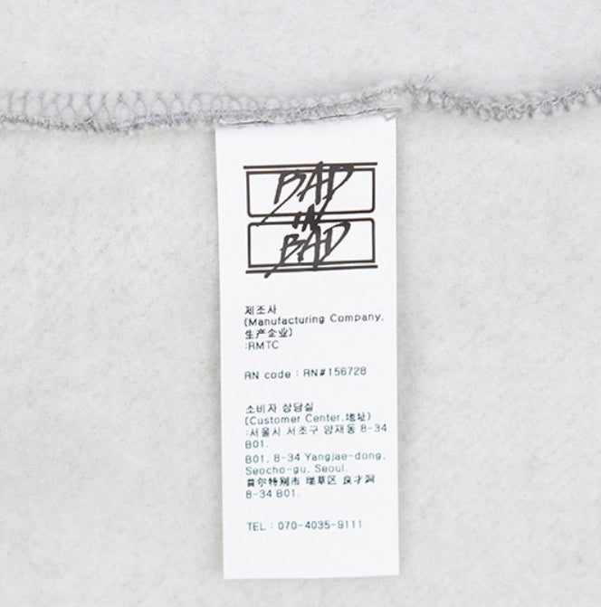 ベドインベド(BADINBAD) BAD CITY HOODIE_GREY