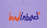 ベドインベド(BADINBAD) FLEECE HALF ZIP UP JUMPER_LIGHT PURPLE