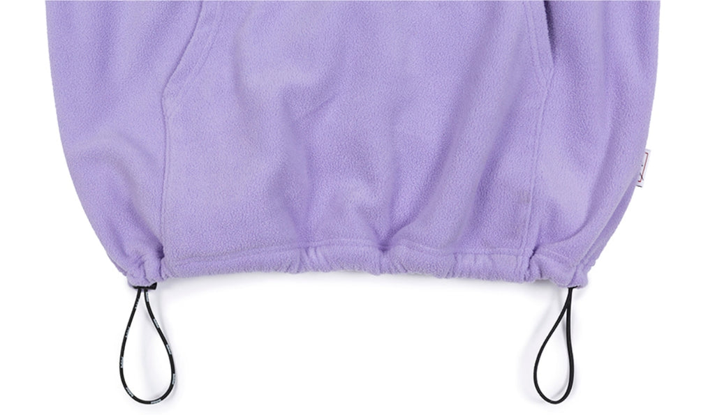 ベドインベド(BADINBAD) FLEECE HALF ZIP UP JUMPER_LIGHT PURPLE