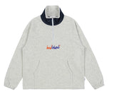 ベドインベド(BADINBAD) FLEECE HALF ZIP UP JUMPER_MELANGE IVORY