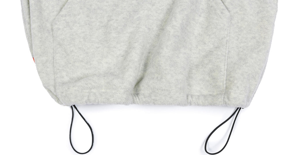 ベドインベド(BADINBAD) FLEECE HALF ZIP UP JUMPER_MELANGE IVORY