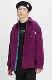 ベドインベド(BADINBAD)  BAD FLEECE SHIRT_PURPLE