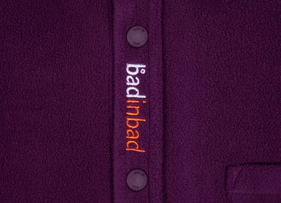 ベドインベド(BADINBAD)  BAD FLEECE SHIRT_PURPLE