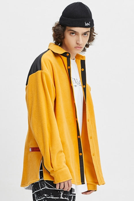 ベドインベド(BADINBAD)  BAD FLEECE SHIRT_YELLOW
