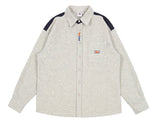 ベドインベド(BADINBAD)  BAD FLEECE SHIRT_MELANGE IVORY