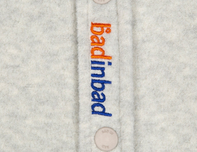 ベドインベド(BADINBAD)  BAD FLEECE SHIRT_MELANGE IVORY