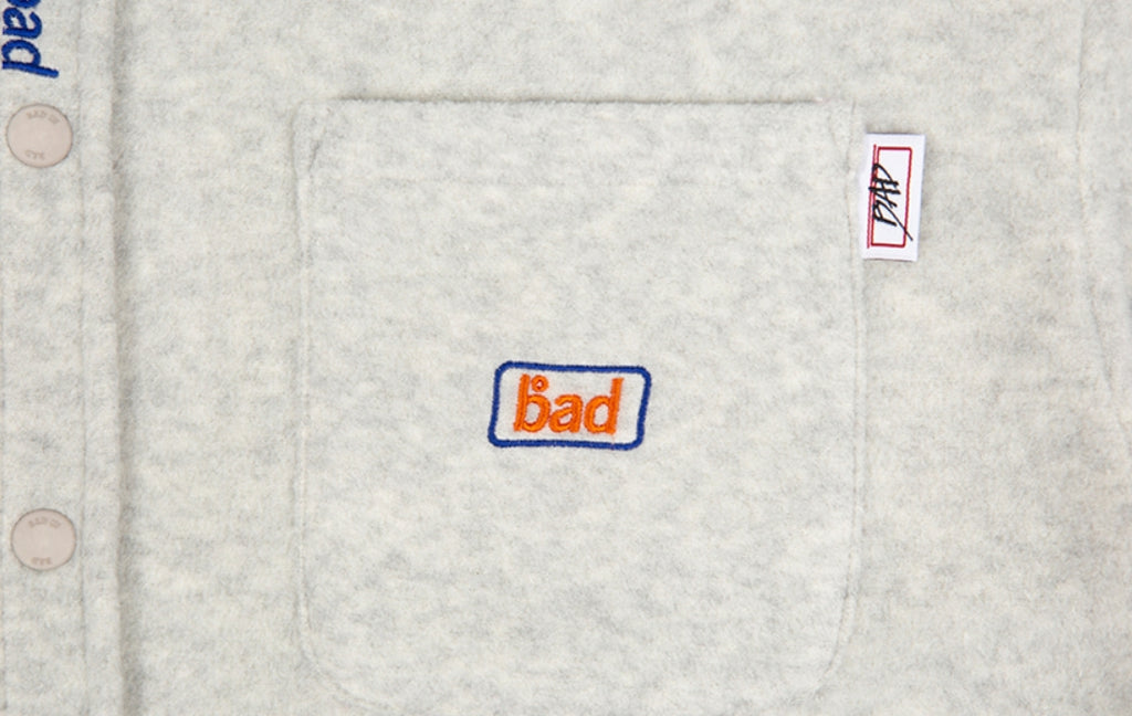 ベドインベド(BADINBAD)  BAD FLEECE SHIRT_MELANGE IVORY