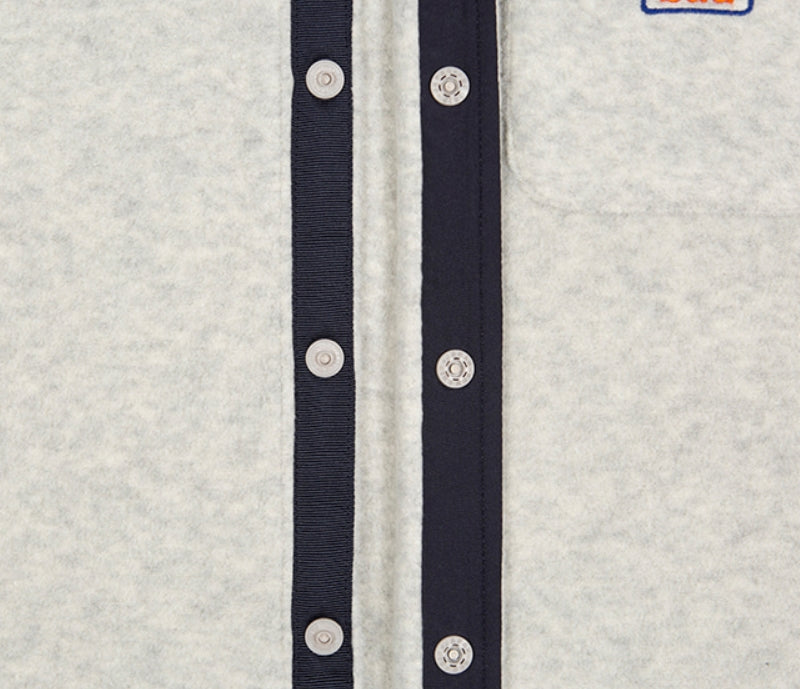 ベドインベド(BADINBAD)  BAD FLEECE SHIRT_MELANGE IVORY