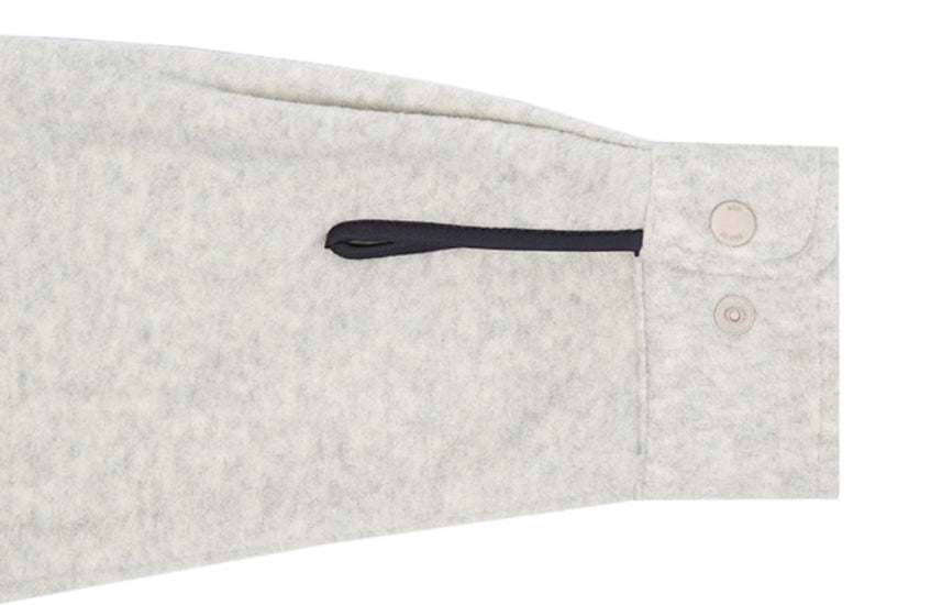 ベドインベド(BADINBAD)  BAD FLEECE SHIRT_MELANGE IVORY