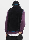 ベドインベド(BADINBAD)COLOR BLOCK FLEECE VEST_BLACK