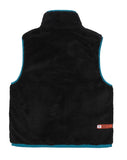 ベドインベド(BADINBAD)COLOR BLOCK FLEECE VEST_BLACK