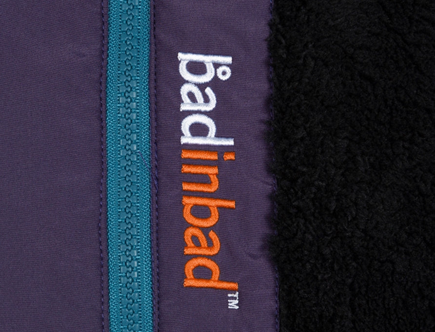 ベドインベド(BADINBAD)COLOR BLOCK FLEECE VEST_BLACK
