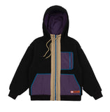 ベドインベド(BADINBAD)  COLOR BLOCK FLEECE JACKET_BLACK