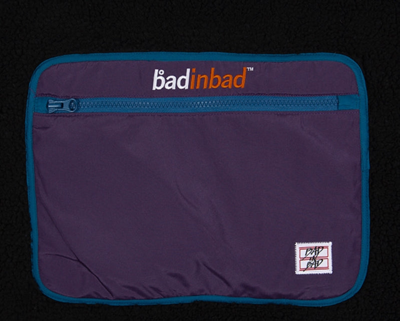 ベドインベド(BADINBAD)  COLOR BLOCK FLEECE JACKET_BLACK