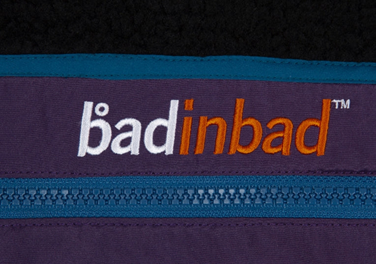 ベドインベド(BADINBAD)  COLOR BLOCK FLEECE JACKET_BLACK