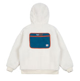 ベドインベド(BADINBAD)  COLOR BLOCK FLEECE JACKET_OATMEAL