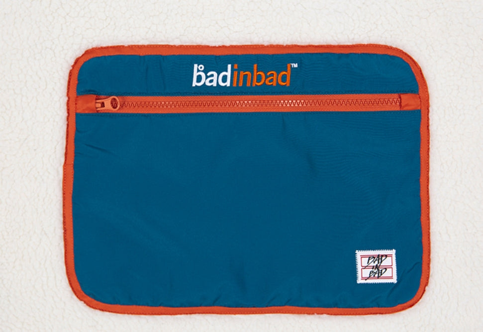 ベドインベド(BADINBAD)  COLOR BLOCK FLEECE JACKET_OATMEAL