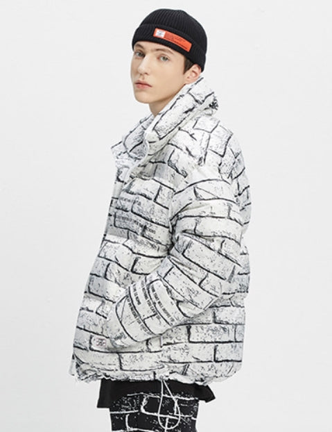 ベドインベド(BADINBAD)  BRICK DUCK DOWN PARKA_WHITE
