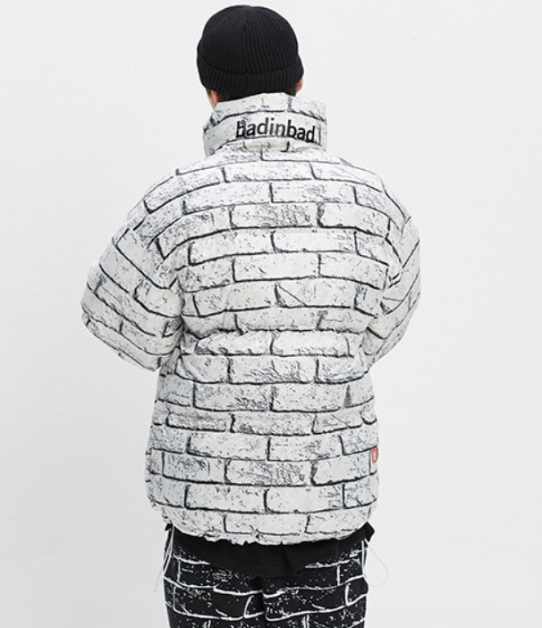 ベドインベド(BADINBAD)  BRICK DUCK DOWN PARKA_WHITE