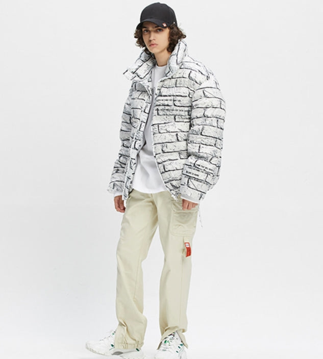 ベドインベド(BADINBAD)  BRICK DUCK DOWN PARKA_WHITE