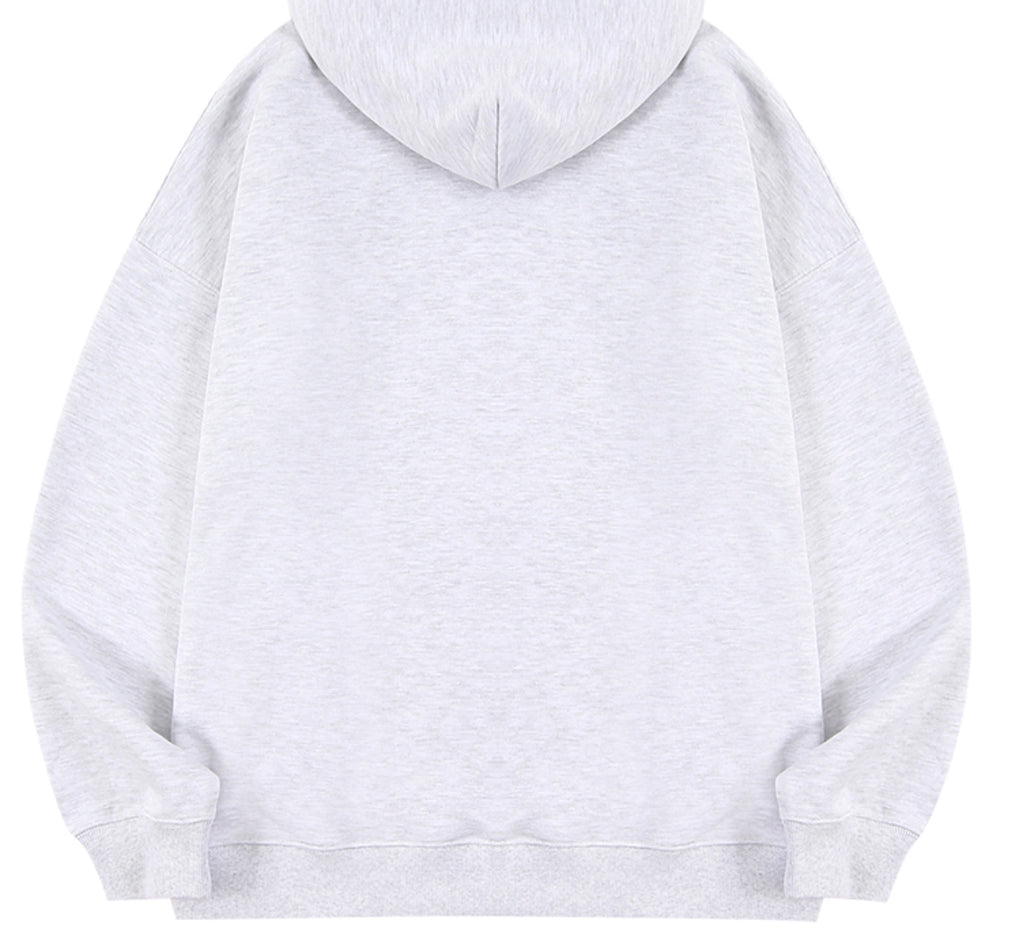 スローアシッド(SLOW ACID)  Turtle Logo Hoodie (MELANGE WHITE)
