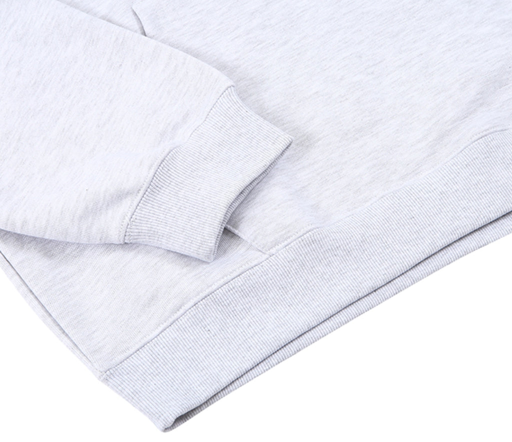 スローアシッド(SLOW ACID)  Turtle Logo Hoodie (MELANGE WHITE)