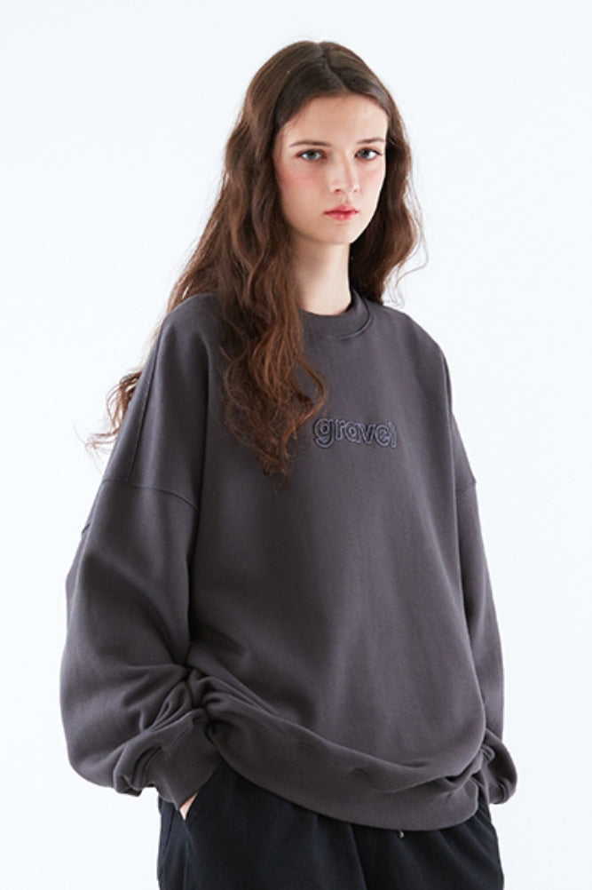 スローアシッド(SLOW ACID) Color Title Sweatshirt (CHARCOAL)