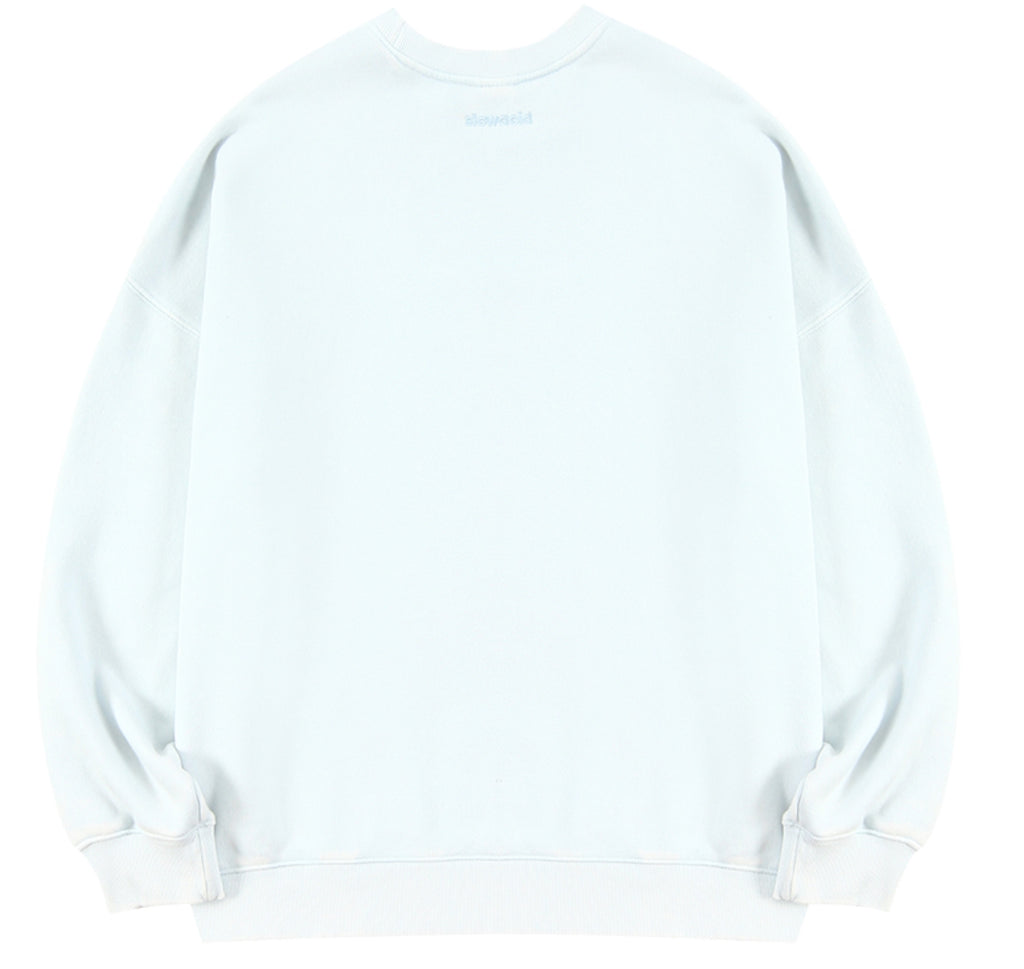 スローアシッド(SLOW ACID) Color Title Sweatshirt (SKY BLUE)