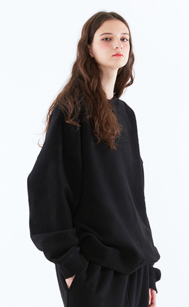 スローアシッド(SLOW ACID) Color Title Napping Sweatshirt (NAPPING / BLACK)