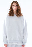 スローアシッド(SLOW ACID)Color Title Napping Sweatshirt (NAPPING / MELANGE WHITE)