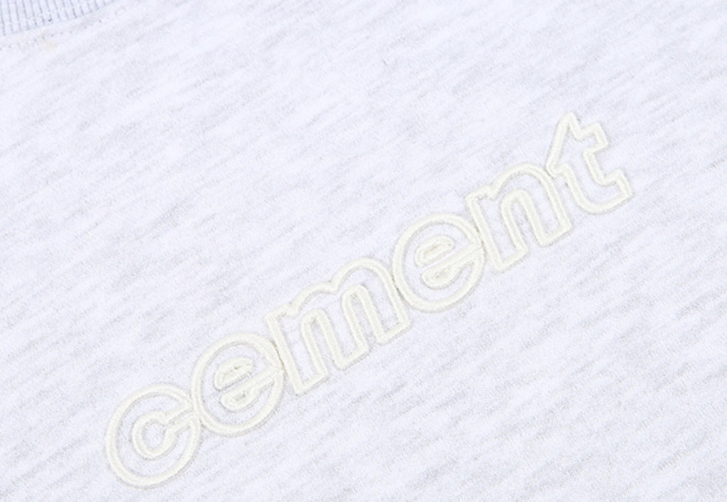 スローアシッド(SLOW ACID)Color Title Napping Sweatshirt (NAPPING / MELANGE WHITE)