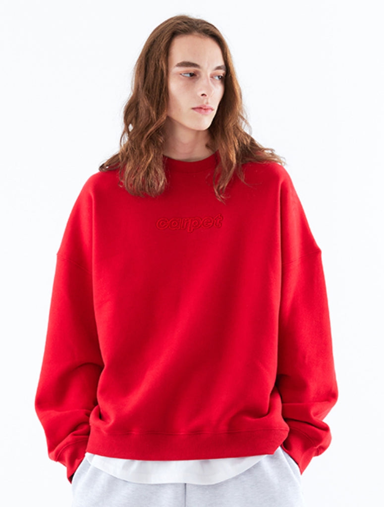 スローアシッド(SLOW ACID) Color Title Napping Sweatshirt (NAPPING / RED)